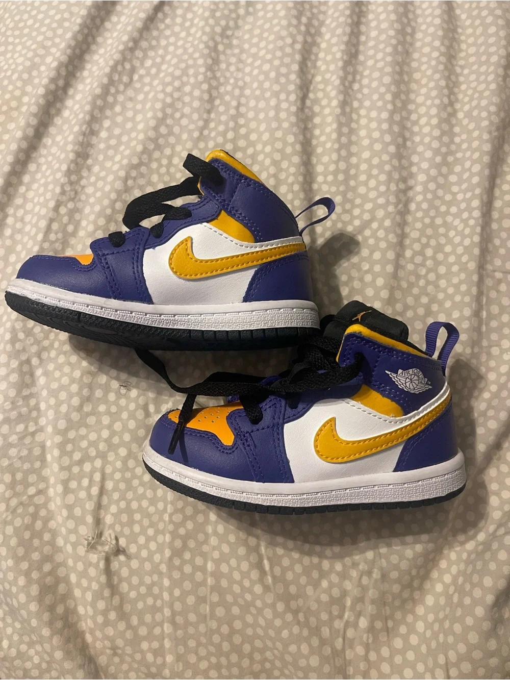 Jordan 1 Mid Toddler “Lakers” Shoes